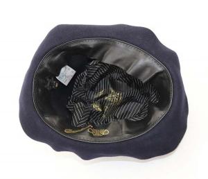 Borsalino ビーバーウール ハット 帽子 60 紺 ネイビー