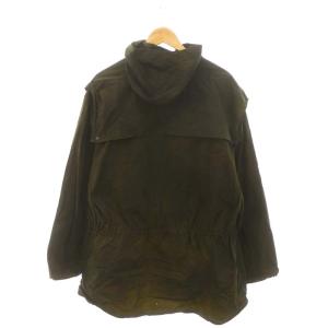 Barbour DURHAM オイルドジャケット ジップアップ アウター ブルゾン フード付き カーキ 緑 グリーン