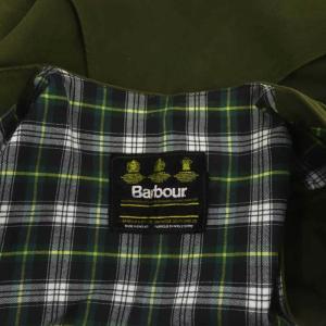 Barbour モールスキン ジップアップベスト Vネック コットン XL カーキ 緑 グリーン