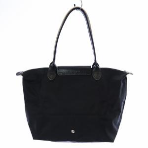 Longchamp LE PLIAGE CLUB ル プリアージュ クラブ トートバッグ コンパクト 折りたたみ可能 ロゴ刺繍 ナイロン 黒 ブラック