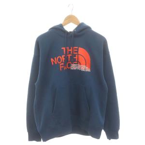 COORDINATES PULLOVER HOODIE パーカー スウェット カットソー 長袖 フード M ネイビーブルー