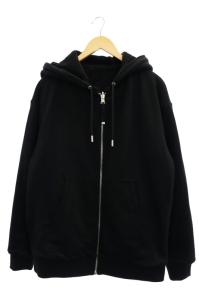 DIESEL BLACK GOLD ボア リバーシブル フーディ ブルゾン ジップアップパーカー S 黒 ブラック