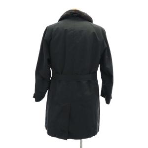 HERNO ファーライナー ロングジャケット コート 50 ブラック