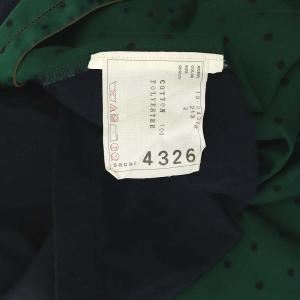 sacai バックドット切替クルーネックTシャツ カットソー 半袖 水玉 バックテール 2 紺 緑 黒