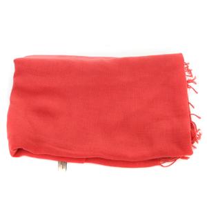 BOTTEGA VENETA コットンフリンジストール 赤 レッド