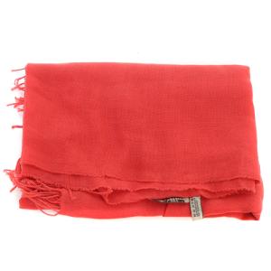 BOTTEGA VENETA コットンフリンジストール 赤 レッド