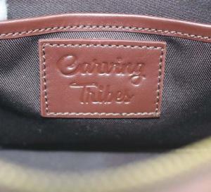 CARVING TRIBES Mini Boston BAG 2way ミニボストンバッグ ハンドバッグ ショルダーバッグ 斜め掛け レザー 茶色 ブラウン