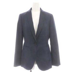 ロロピアーナ ウール テーラードジャケット センターベント 36 紺 ネイビー /MI OS