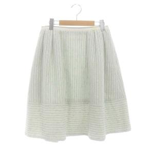 サマーツイード フレアスカート 40 グレー