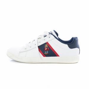 QUILTON BEAR クイルトン ベアー ポロベアー スニーカー シューズ 刺繍 レザー 5 24.0cm