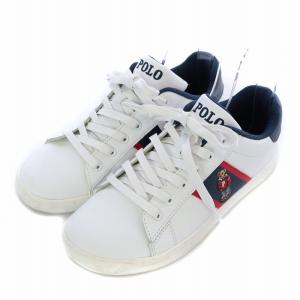 POLO RALPH LAUREN QUILTON BEAR クイルトン ベアー ポロベアー スニーカー シューズ 刺繍 レザー 5 24.0cm