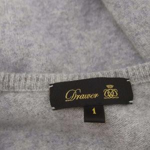 Drawer 18G カシミヤシルクリブクルーネックニット セーター 長袖 1 グレー