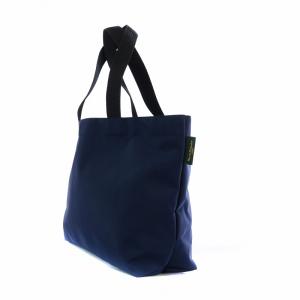 Hervé Chapelier 24SS ナイロンスクエアショルダーA4サイズ L トートバッグ 紺 ネイビー 1024N