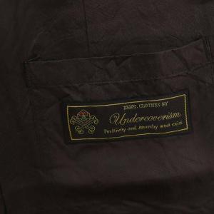 UNDERCOVERISM 09SS コットンチェックベスト 前開き 総裏地 3 茶 ブラウン