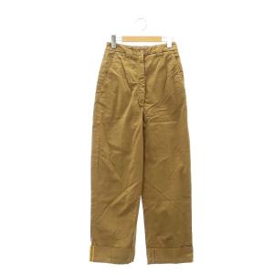 MADYA CO C AS PSS18 ワイドパンツ バギー ハイウエスト ロールアップ 34 キャメル