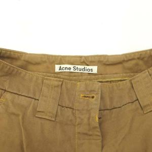 Acne Studios MADYA CO C AS PSS18 ワイドパンツ バギー ハイウエスト ロールアップ 34 キャメル