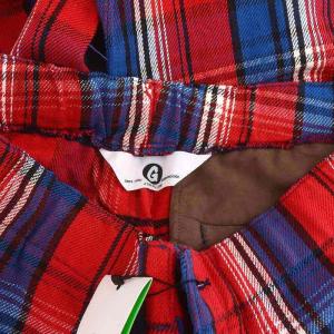 Goodenough コットンチェックパンツ テーパード ジッパーポケット L マルチカラー