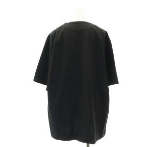 SUNSEA ストレッチウールプルオーバートップ カットソー Tシャツ 半袖 3 黒 ブラック