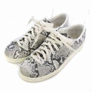 adidas Originals HYKE ハイク STAN SMITH スタンスミス スニーカー シューズ パイソン柄 レザー 7 24.5cm グレー B26098