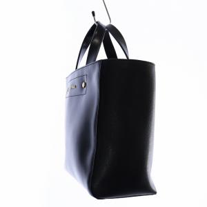 FURLA ハンドバッグ ロゴ ゴールド金具 エナメル 切替 黒 ブラック