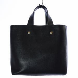 FURLA ハンドバッグ ロゴ ゴールド金具 エナメル 切替 黒 ブラック