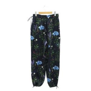 TICCA 24SS フラワープリントパンツ ワイドパンツ 花柄 F ネイビー マルチカラー