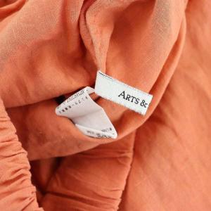 ARTS&SCIENCE リネン イージーワイドパンツ 0 オレンジ