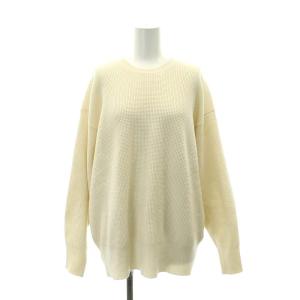 22AW w/caサーマルニットプルオーバー セーター 長袖 オフホワイト