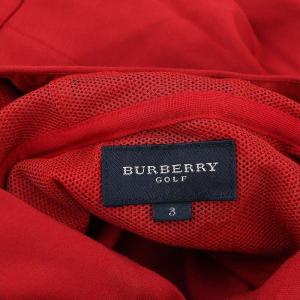BURBERRY GOLF パーカー チュニック ゴルフウエア プルオーバー 長袖 ストレッチ 3 赤 レッド