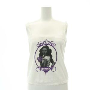 23SS FINGER GIRL キャミソール カットソー レース F 白 紫 マルチカラー