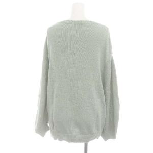 IENA 22SS テープヤーンクループルオーバー カットソー 長袖 リネン混 ライトグリーン