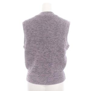 Maison Kitsuné 24SS HANDWRITING CROPPED VEST ニット ベスト XS ライラック