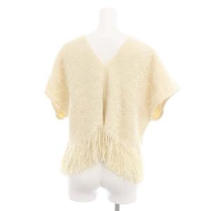 TAN 23SS GIRAFFE VEST ベスト ニット Vネック F アイボリー