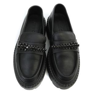 JIMMY CHOO Bryer 厚底 ローファー レザー 35 22cm 黒 ブラック