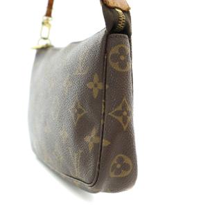 LOUIS VUITTON M51980 モノグラム ポシェット アクセソワール ハンドバッグ ブラウン