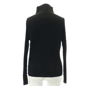 ADORE 20AW クリアドライリブ ニット セーター ハイネック 長袖 38 黒 ブラック