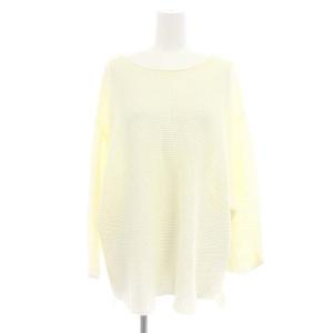 22SS Linen Boat ニット セーター 長袖 リネン オフホワイト /DO OS