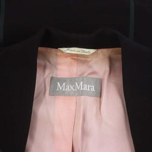 Max Mara パイピングデザイン スナップボタン ジャケット 42 黒 ブラック