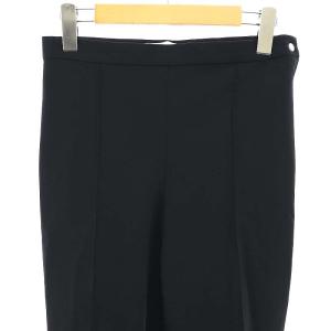 TOGA PULLA 22SS NYLON TRICOT PANTS パンツ ボトムス サイドジップ 裾フレア センタープレス 34 S 黒 ブラック