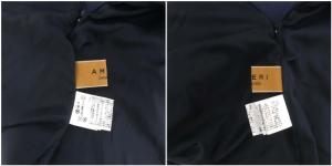 Ameri VINTAGE UNDRESSED DUFFLE DETAIL SKIRT ロングスカート ウール混 S 紺 ネイビー