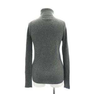 MADISONBLUE 23AW TURTLENECK RIB KN S チャコールグレー