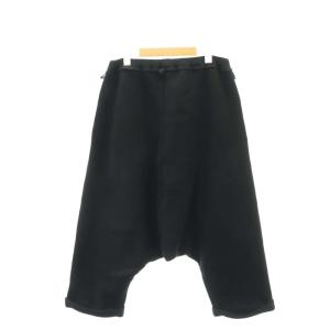 Y's スウェットクロップドサルエルパンツ ボトムス イージー ジョガー コットン 2 M 黒 ブラック
