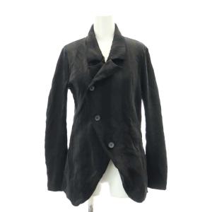 変形デザインストライプ柄ジャケット ブレザー シングル 2 M 紺 ネイビー /YQ OS SH