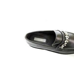 CELFORD 23AW ローファー ラインビジュー プラットフォーム レザー 24.5cm グレー SH