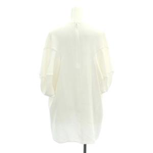 ENFOLD 23SS DRAPE SLEEVE T-SHIRT Tシャツ カットソー 半袖 プルオーバー バックファスナー