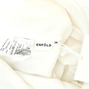 ENFOLD 23SS DRAPE SLEEVE T-SHIRT Tシャツ カットソー 半袖 プルオーバー バックファスナー