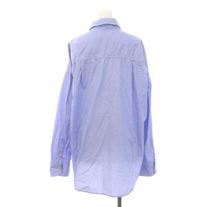 REMI RELIEF 襟ワイヤー シャツ コットン 長袖 F ライトブルー