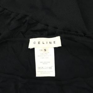 CELINE オールド変形ドルマンニット カットソー 五分袖 S 濃紺 ダークネイビー