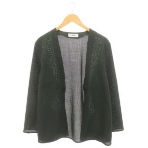 23SS MINIMALIST CARDIGAN カーディガンジャケット ノーカラー 薄手 1 カーキ