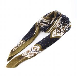 HERMES カレジュアン 140 HARNAIS DE COUR 宮廷の馬具 スカーフ カシミヤシルク